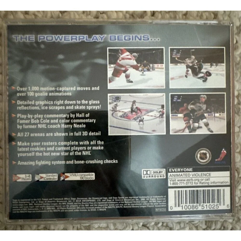 NHL 2K (Sega Dreamcast, 2000) CIB | Retro Hockey Game | Fast Ship from Chicago